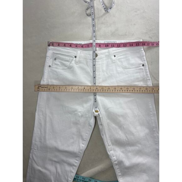 AG Adriano Goldschmied The Prima Cigarette Leg Jean in White size 30 / 10 - Picture 5 of 6